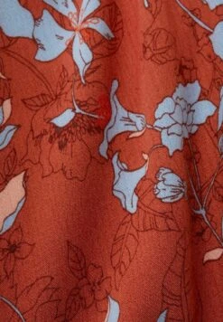 ESPRIT Curvy Midi Mit Allover-Muster - Jurk - Coral Orange -Esprit 029bcd7657fa45b0a65a4b504eedd734