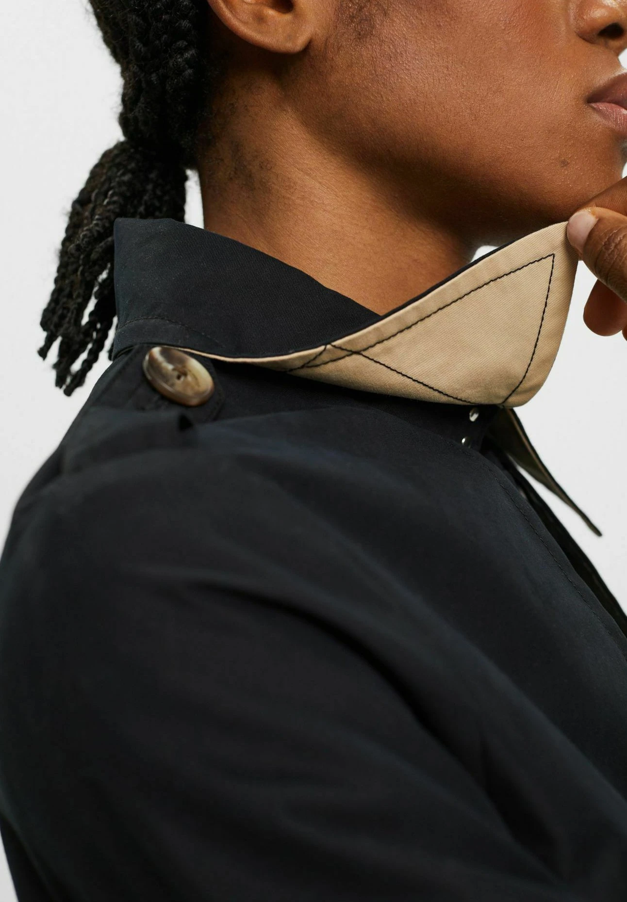 ESPRIT Kurzer Mit Gürtel - Trenchcoat - Black 5 ESPRIT Kurzer Mit Gürtel - Trenchcoat - Black - Afbeelding 5