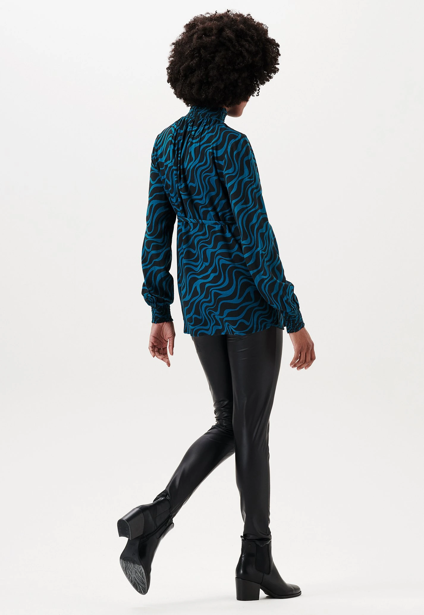 Blouse - Blue Coral 3 Blouse - Blue Coral - Afbeelding 3