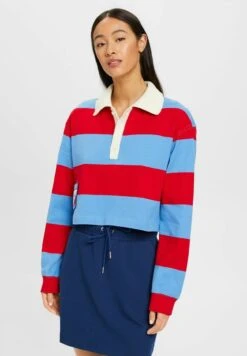 ESPRIT Gestreiftes Rugby - Poloshirt - Light Blue Lavender