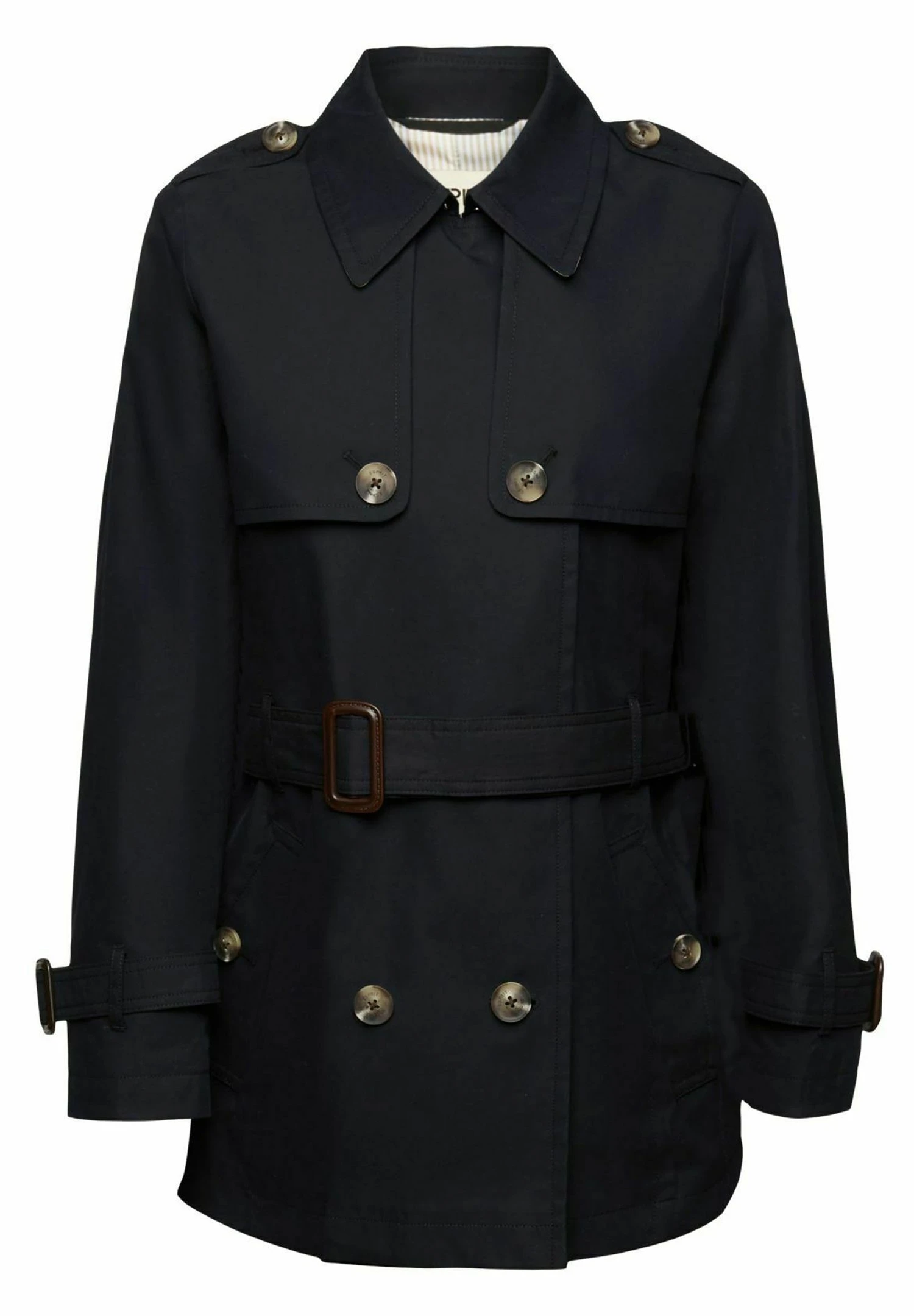 ESPRIT Kurzer Mit Gürtel - Trenchcoat - Black 7 ESPRIT Kurzer Mit Gürtel - Trenchcoat - Black - Afbeelding 7