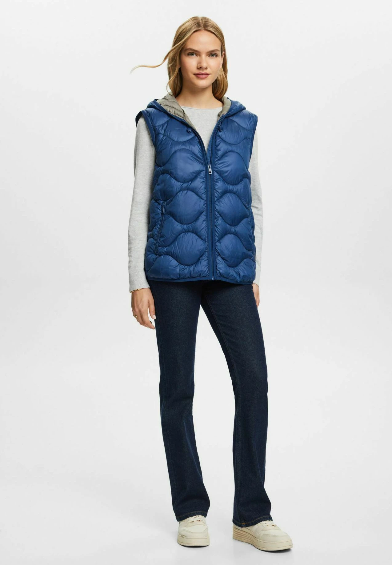 ESPRIT Recycelt Wandelbare Stepp Mit - Winterjas - Grey Blue 8 ESPRIT Recycelt Wandelbare Stepp Mit - Winterjas - Grey Blue - Afbeelding 8