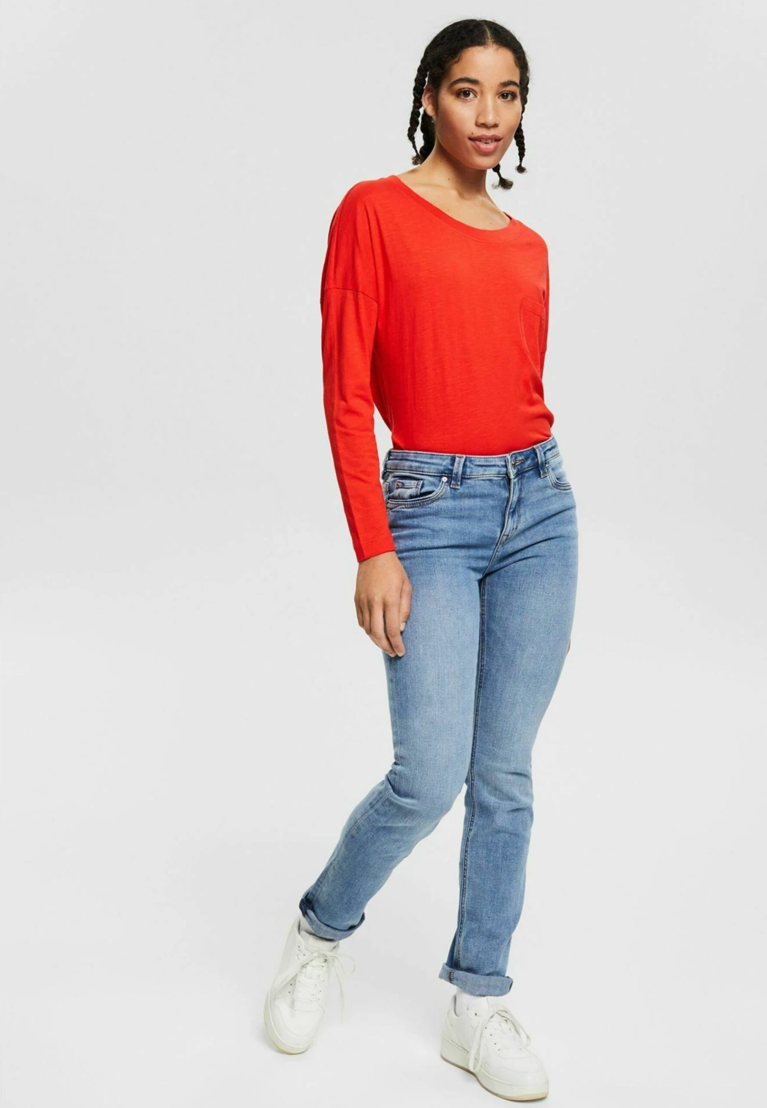 ESPRIT Medium - Straight Leg Jeans - Blue Light Washed 2 ESPRIT Medium - Straight Leg Jeans - Blue Light Washed - Afbeelding 2