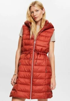 ESPRIT Recyceltlange Stepp - Bodywarmer - Rust Brown