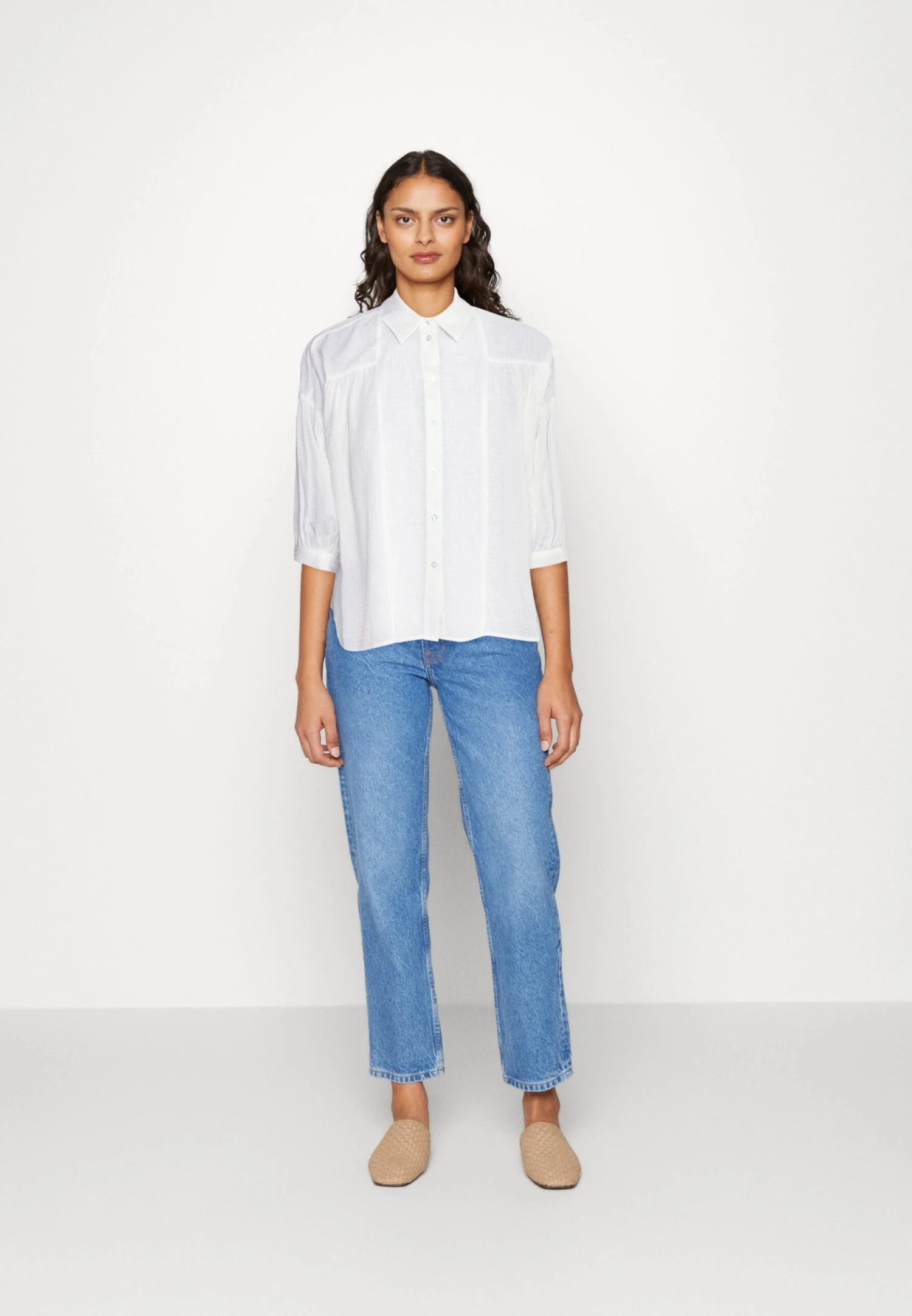 ESPRIT Dobby - Overhemdblouse - White 2 ESPRIT Dobby - Overhemdblouse - White - Afbeelding 2