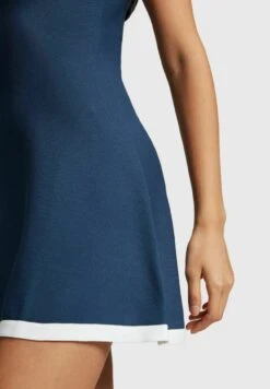 ESPRIT Nahtlos VerarbeitetesMit Rundhalsausschnitt - Gebreide Jurk - Navy -Esprit 09e34f0a77c64184b64ed3af1f42057b