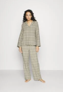 ESPRIT Flannel Check - Pyjama - Light Khaki