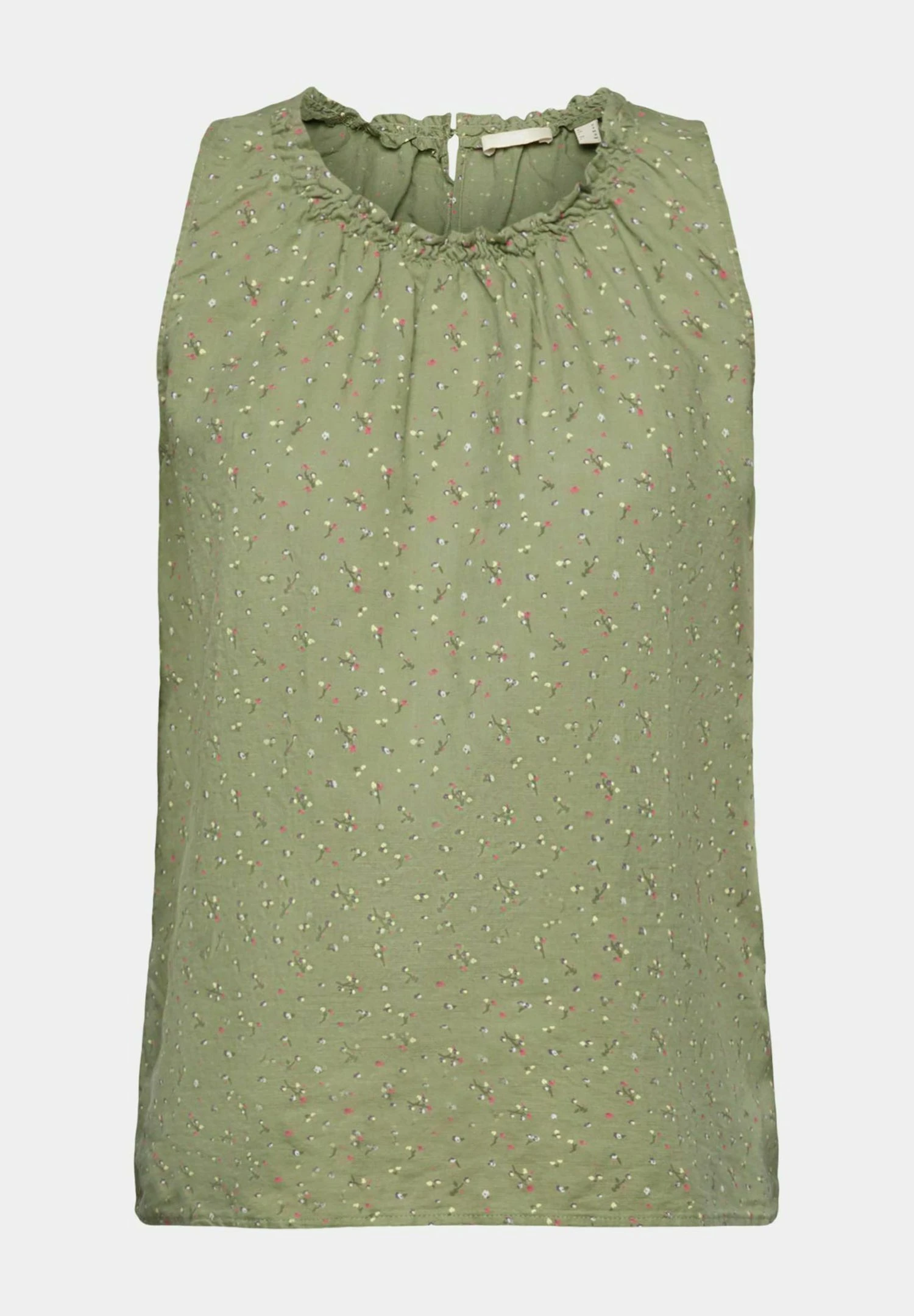 Edc By Esprit Mit Floralem Print - Blouse - Light Khaki 7 Edc By Esprit Mit Floralem Print - Blouse - Light Khaki - Afbeelding 7