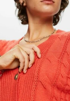 ESPRIT Vest - Coral Red -Esprit 128be378ea784eb5aefbd16237c11563