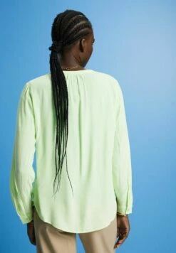 ESPRIT Mit Schlitz Am Ausschnitt - Blouse - Citrus Green -Esprit 14580f5774fc4e2189fdeef261916503