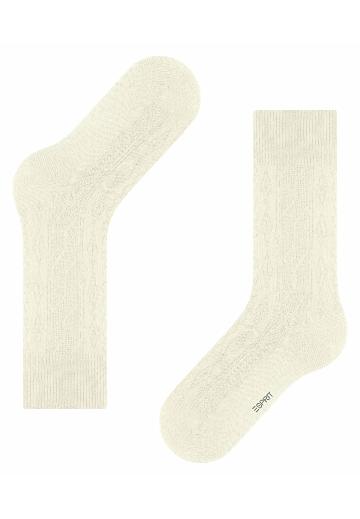 ESPRIT Cable Stich Boot - Sokken - Woolwhite 5 ESPRIT Cable Stich Boot - Sokken - Woolwhite - Afbeelding 5