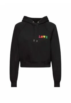 ESPRIT Mit Geometrischem Love-Print - Hoodie - Black -Esprit 15d9fbabbb284f4e98cbe4f2ed143705