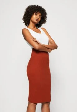 Edc By Esprit Skirt - Kokerrok - Rust Brown -Esprit 19434480d9e741be9c250411c269e6cb