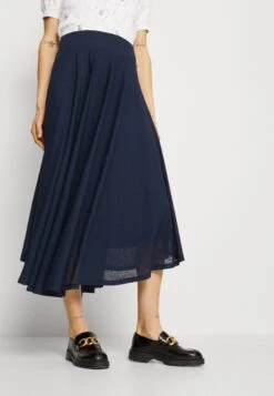 ESPRIT Long Skirt- Plooirok - Navy -Esprit 20d80d27da33418eb09be2f812cc5e19