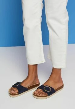 ESPRIT Mit Schnalle - Muiltjes - Navy