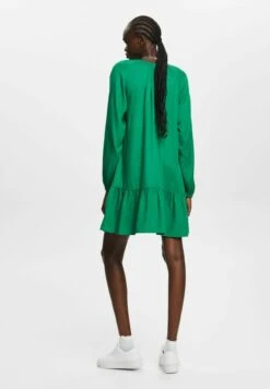 Edc By Esprit Cve_Raglan - Jurk - Dark Green -Esprit 26a4fd1f3ab345bab8d209c4496c4cd1