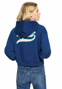 ESPRIT Cropped Mit Reissverschluss Und Logoprint Hinten - Sweater Met Rits - Ink -Esprit 2bc3299bcec5449abdebb95bf2e54cd0