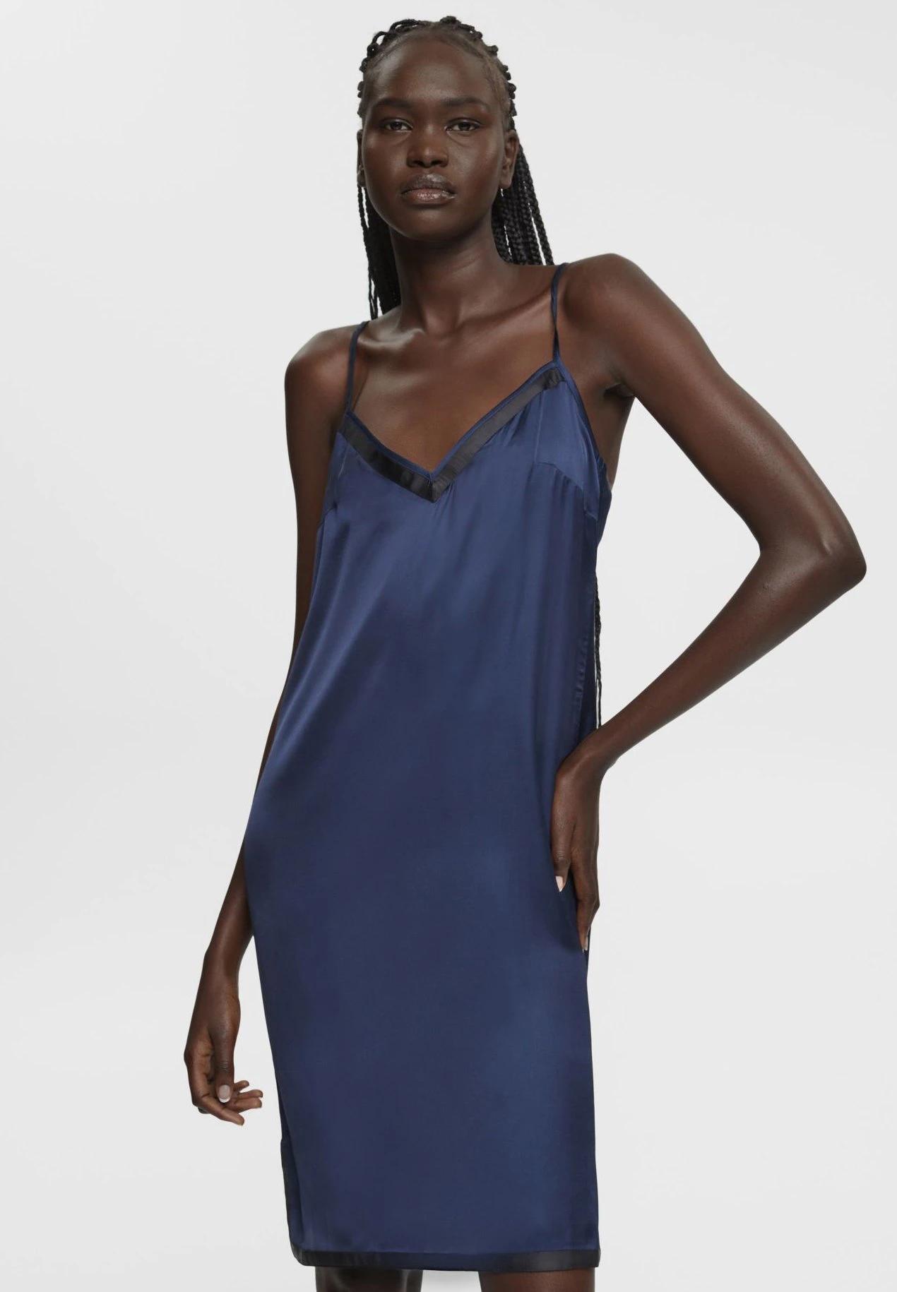 ESPRIT Chemise Solid - Nachtjapon - Ink 1 ESPRIT Chemise Solid - Nachtjapon - Ink