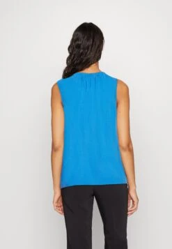 Edc By Esprit Bubble Hem - Blouse - Bright Blue -Esprit 30fba6b7d42342a28f2fbc13e84b3447