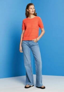 Edc By Esprit T-Shirt Print - Coral Orange -Esprit 315c0a38fbb24b3b8fbcb5c32f5a4947