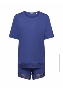ESPRIT Set Mit Spitzenbesatz - Pyjama - Dark Blue 11 ESPRIT Set Mit Spitzenbesatz - Pyjama - Dark Blue -Esprit 31c241aa5e5045cebbe99ef52da1758e