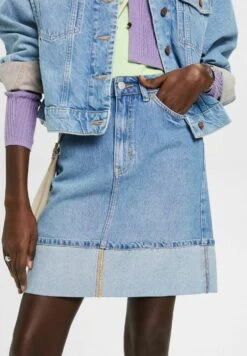 ESPRIT Mit Mittlerer Bundhöhe - Jeansrok - Blue Light Washed -Esprit 3278686bffd74f60881d73467261b347