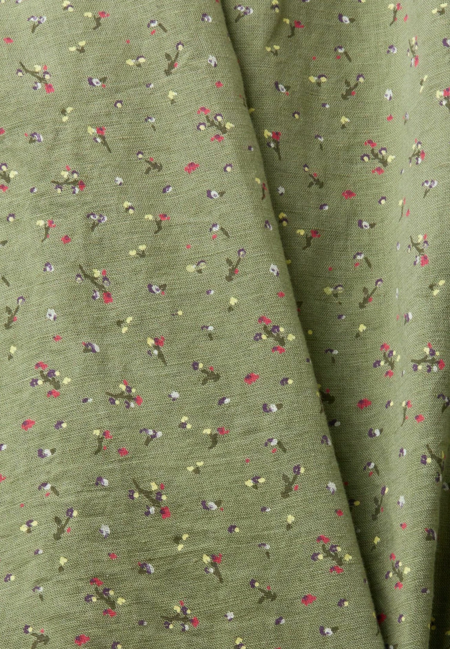 Edc By Esprit Mit Floralem Print - Blouse - Light Khaki 6 Edc By Esprit Mit Floralem Print - Blouse - Light Khaki - Afbeelding 6