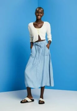 ESPRIT Midi - A-Lijn Rok - Blue Light Washed -Esprit 35417023bd6a45e1b7a88091faa69661