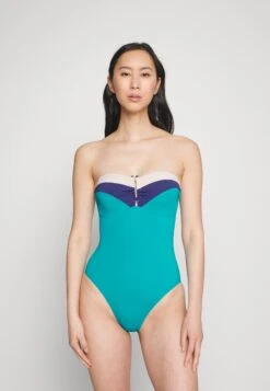 ESPRIT La Jolla Beach Padded Bandeau Swimsuit - Badpak - Teal Green -Esprit 35aba1a8f72e41858f6480df7481cc04