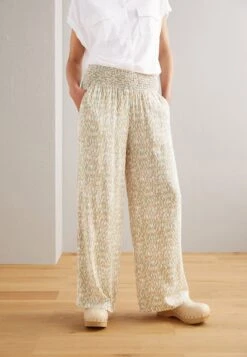 ESPRIT Printed Wideleg - Broek - Pastel Green