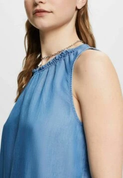 Edc By Esprit Ärmellose I Mit Rüschen - Blouse - Blue Medium Wash 13 Edc By Esprit Ärmellose I Mit Rüschen - Blouse - Blue Medium Wash -Esprit 3b9b823c0c1045f7b5f30a1f477a1a40