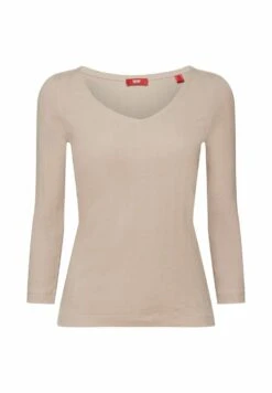 ESPRIT Im Pointelle Design - Longsleeve - Light Taupe -Esprit 3f567ca6826b4ea0ad902a987e4ae0e7
