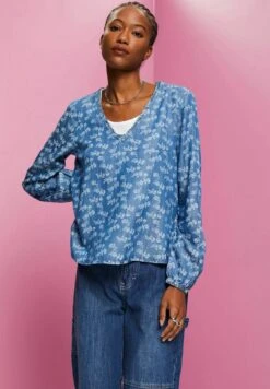 Edc By Esprit Blouse - Blue Medium Washed New -Esprit 41b0e43330c24fa88ba962d25cb72ce1