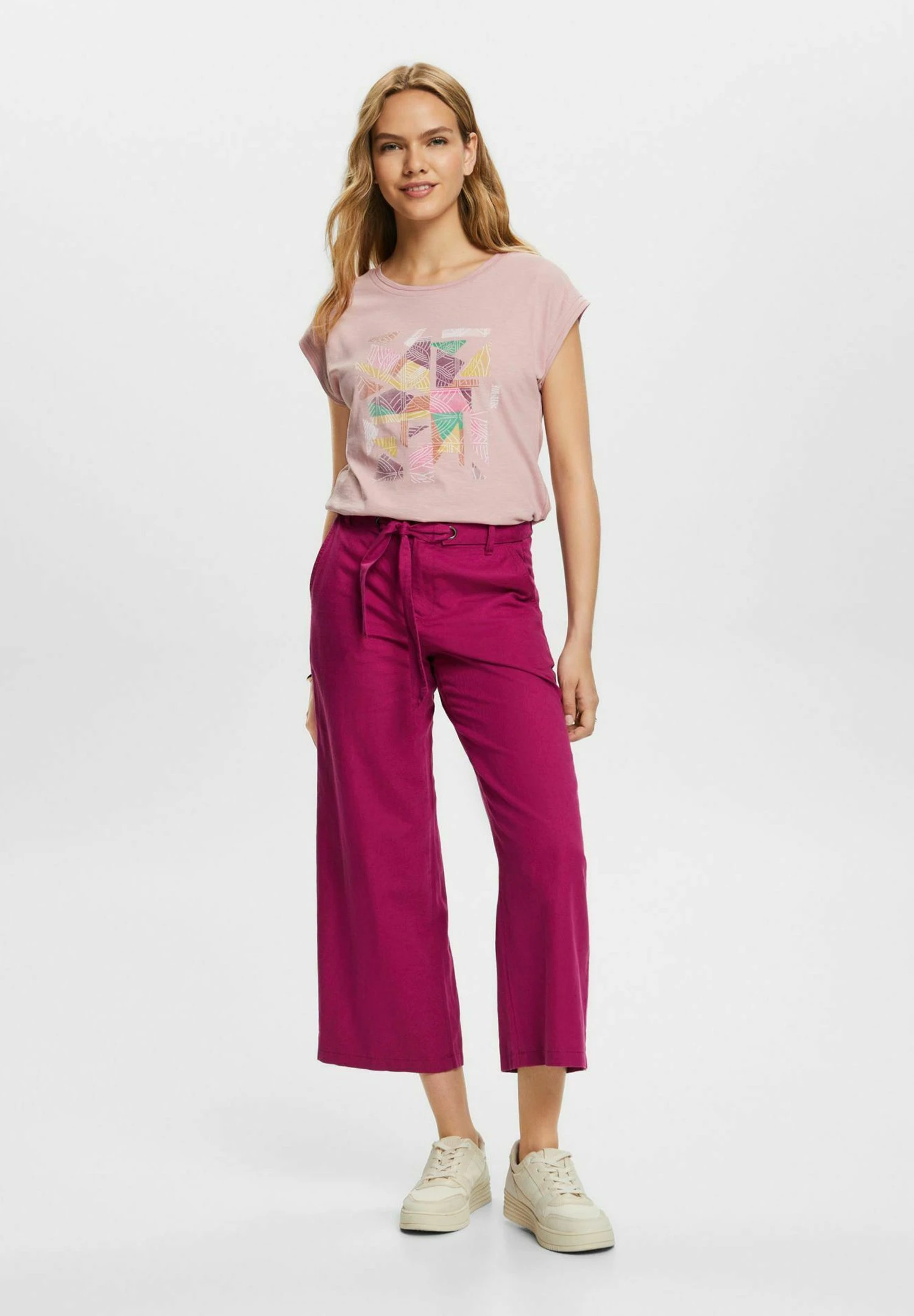 ESPRIT T-Shirt Print - Old Pink 2 ESPRIT T-Shirt Print - Old Pink - Afbeelding 2