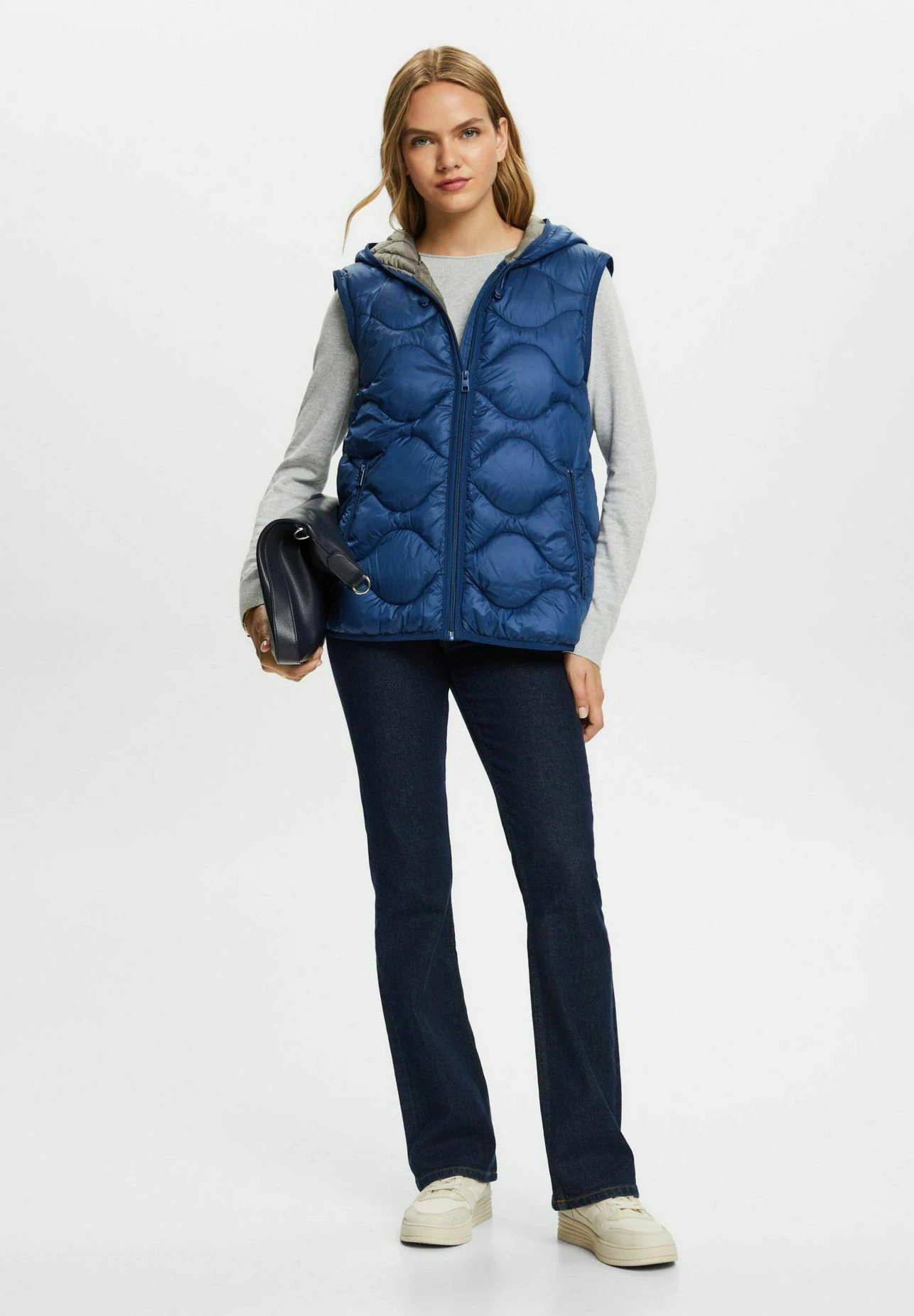 ESPRIT Recycelt Wandelbare Stepp Mit - Winterjas - Grey Blue 2 ESPRIT Recycelt Wandelbare Stepp Mit - Winterjas - Grey Blue - Afbeelding 2