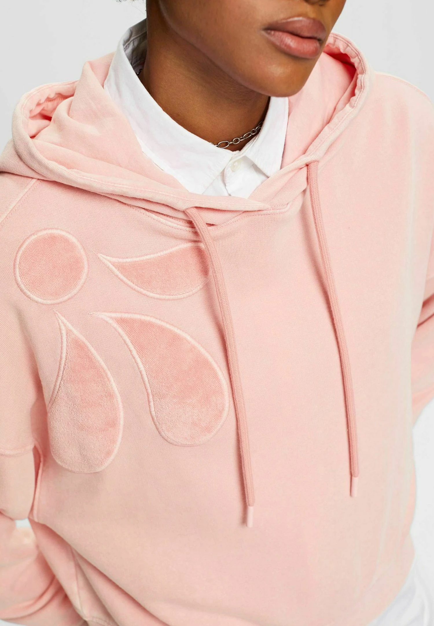 ESPRIT Mit Verzierter Blume - Hoodie - Pink 4 ESPRIT Mit Verzierter Blume - Hoodie - Pink - Afbeelding 4