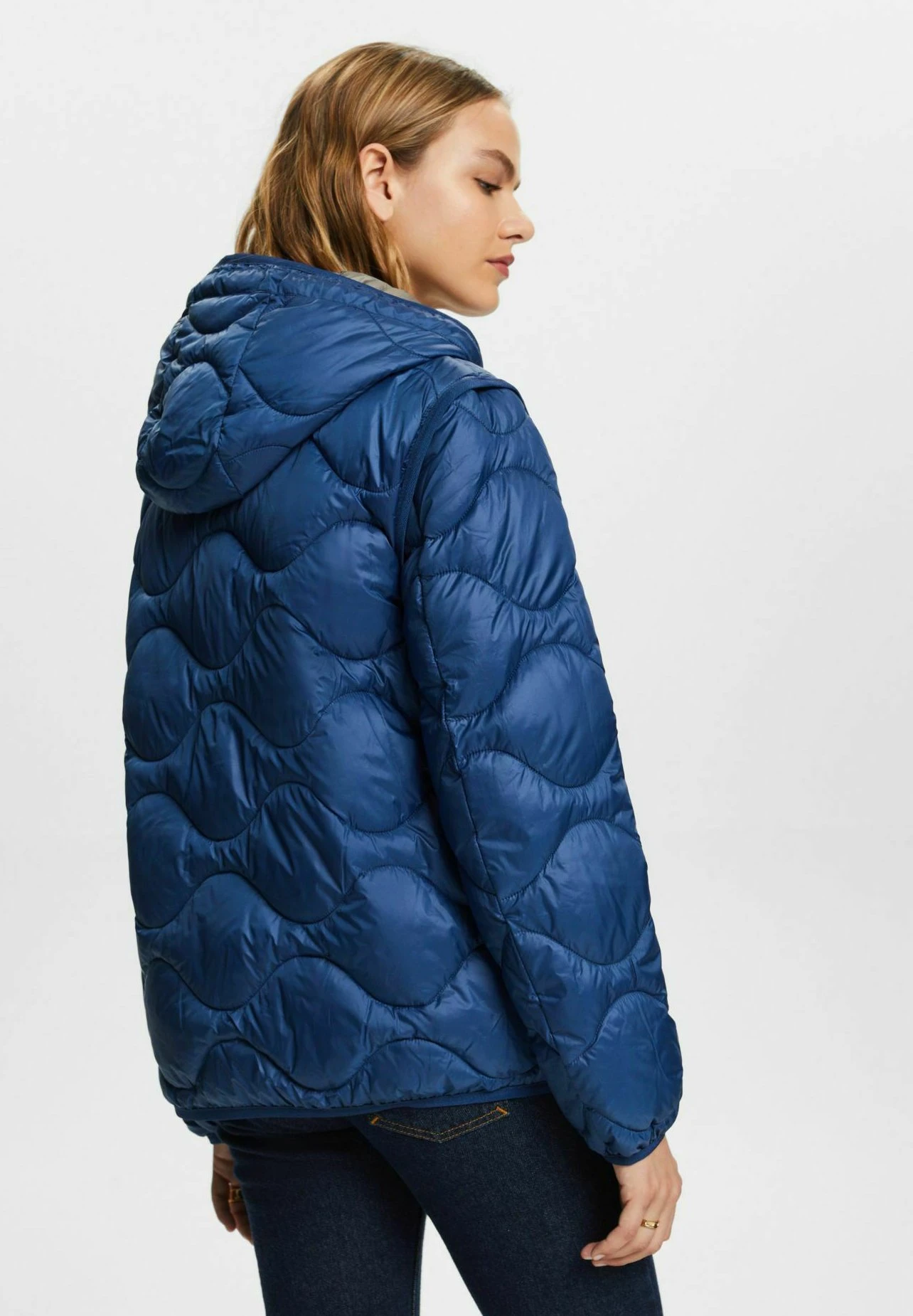 ESPRIT Recycelt Wandelbare Stepp Mit - Winterjas - Grey Blue 3 ESPRIT Recycelt Wandelbare Stepp Mit - Winterjas - Grey Blue - Afbeelding 3