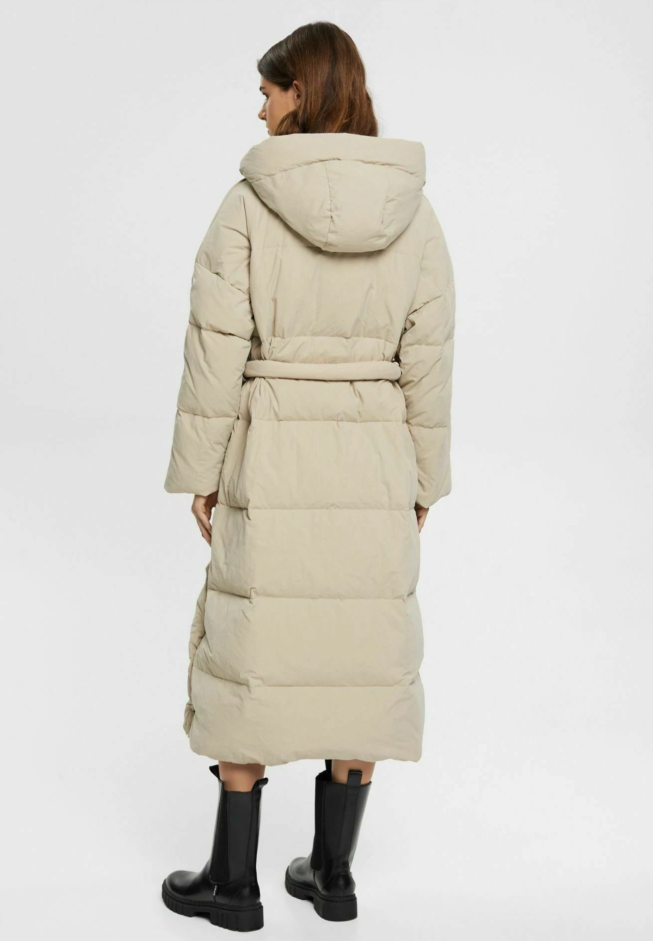 ESPRIT Puffer In Longform - Donsjas - Light Taupe 3 ESPRIT Puffer In Longform - Donsjas - Light Taupe - Afbeelding 3