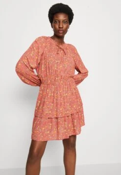 Edc By Esprit Cve Mini- Jurk - Coral Orange -Esprit 5e69305639b8456a8fb570f6d9f9ceae