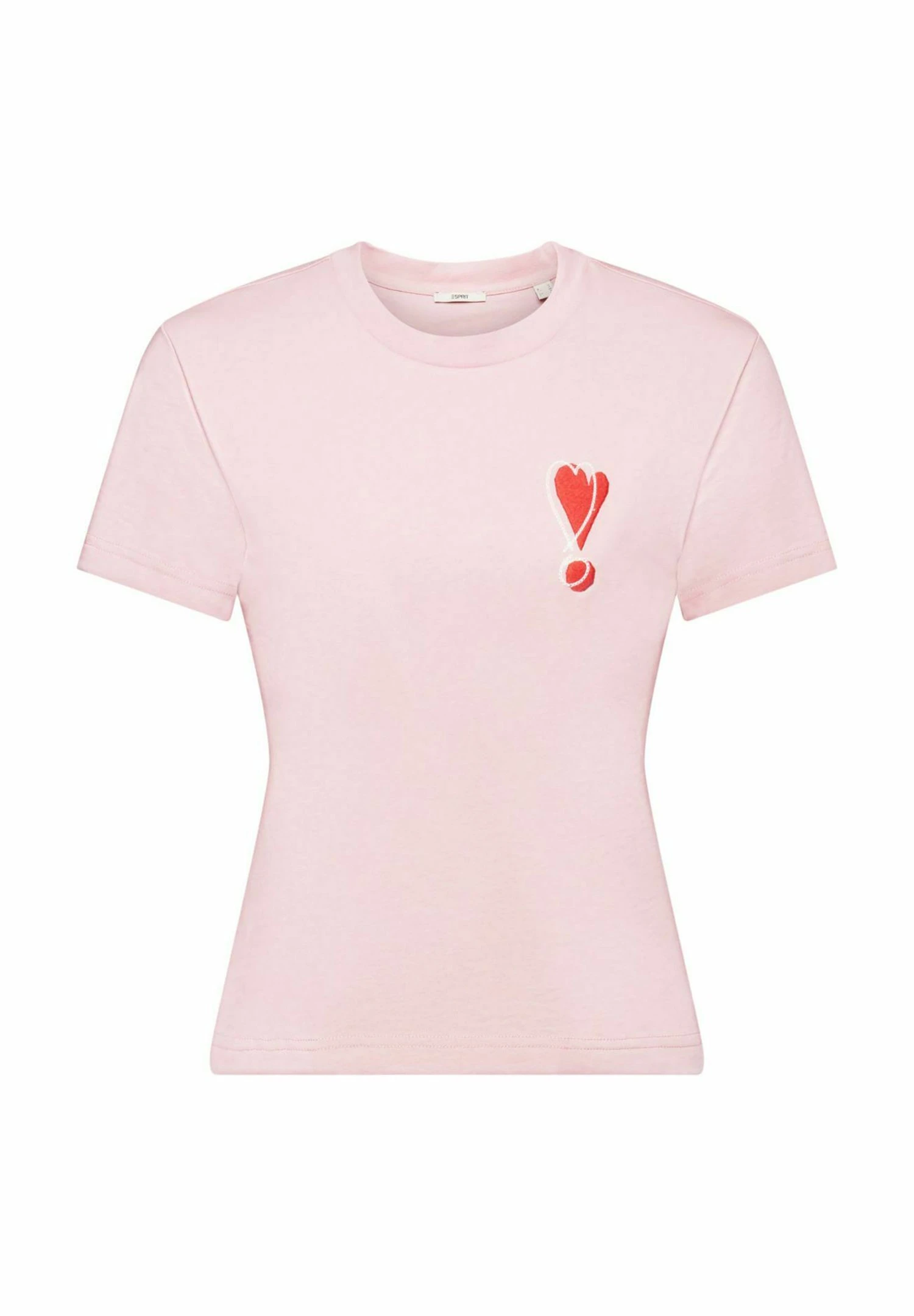 ESPRIT Mit Gesticktem Herzmotiv - T-Shirt Print - Pink 5 ESPRIT Mit Gesticktem Herzmotiv - T-Shirt Print - Pink - Afbeelding 5