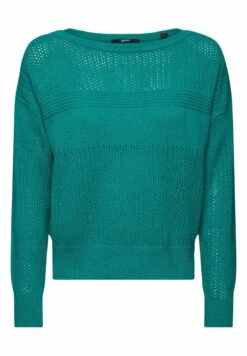 ESPRIT In Pointelle Optik - Trui - Emerald Green -Esprit 5f5eceb44dd943ef98cdb1e590aca822