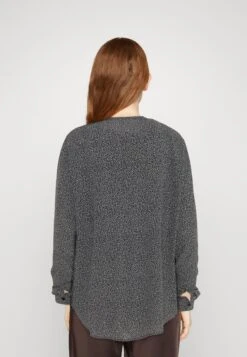 ESPRIT Henley Blouse - Blouse - Black -Esprit 608d2b146b234c7c94be79989fd6e8b9