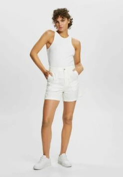 ESPRIT Shorts - White -Esprit 60d3f55674e044498788a60b9badfce6