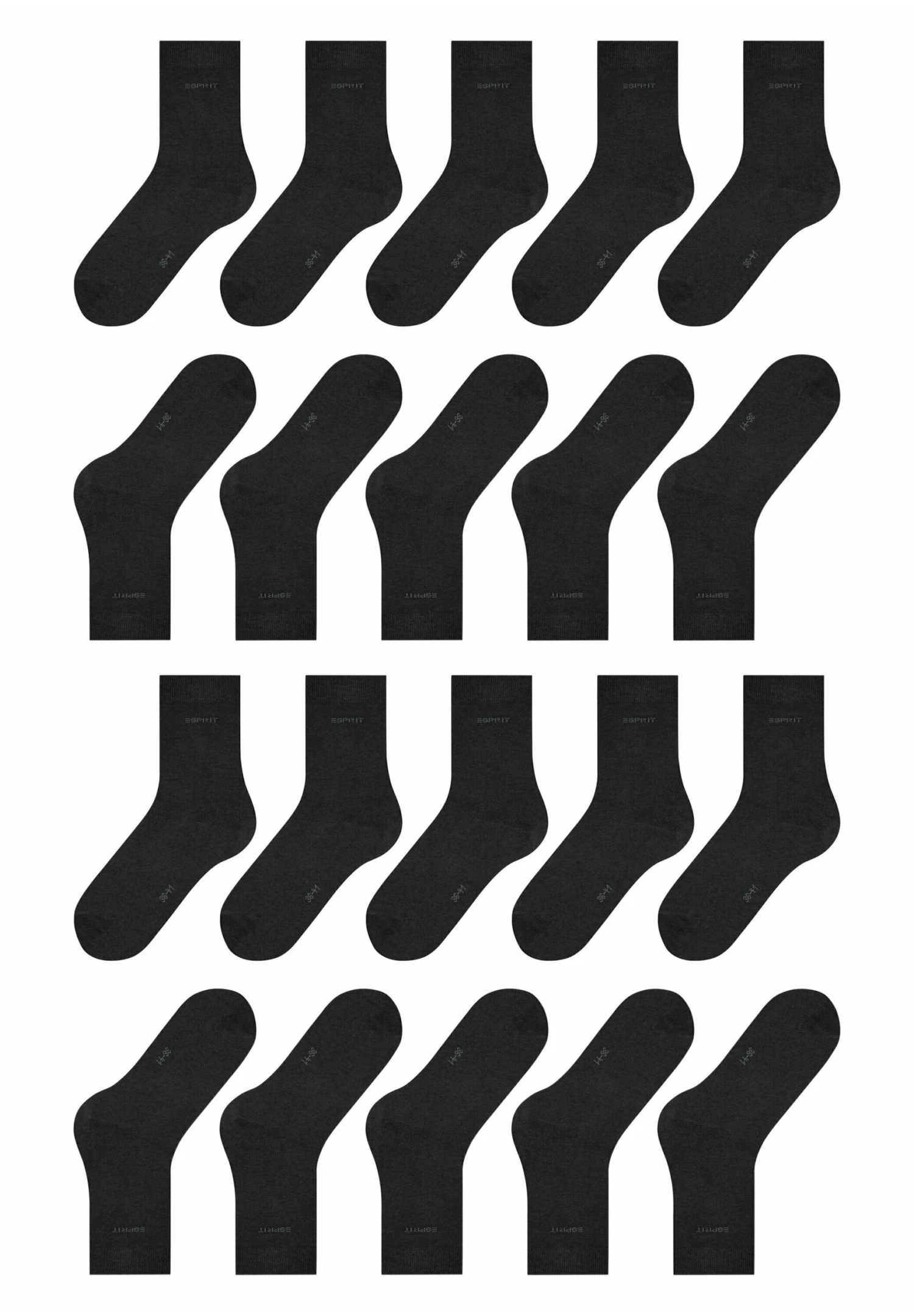 ESPRIT Solid 10-Pack Uni - Sokken - Anthra Mel 4 ESPRIT Solid 10-Pack Uni - Sokken - Anthra Mel - Afbeelding 4