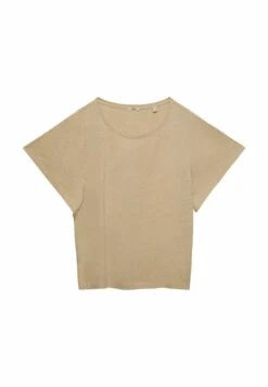 ESPRIT Curvy Mit Xl Ärmeln - T-Shirt Basic - Sand