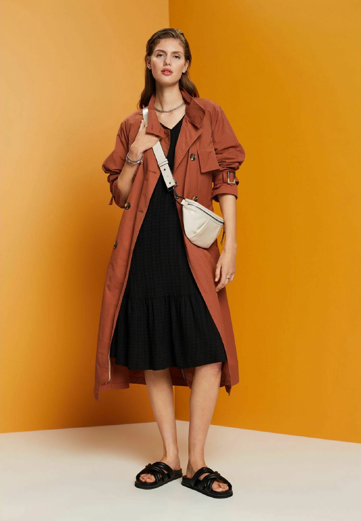 Edc By Esprit Strukturiertes- Jurk - Black 6 Edc By Esprit Strukturiertes- Jurk - Black - Afbeelding 6