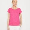 Edc By Esprit Sus Aop - T-Shirt Print - Pink Fuchsia
