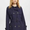 ESPRIT Kurzer Mit Gürtel - Trenchcoat - Navy