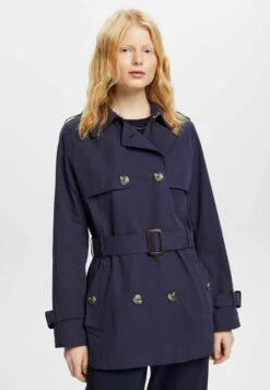 ESPRIT Kurzer Mit Gürtel - Trenchcoat - Navy