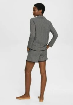 ESPRIT Mit Spitze - Pyjamashirt - Black -Esprit 775b01be7de84a3fa40f5318c5aadd4b